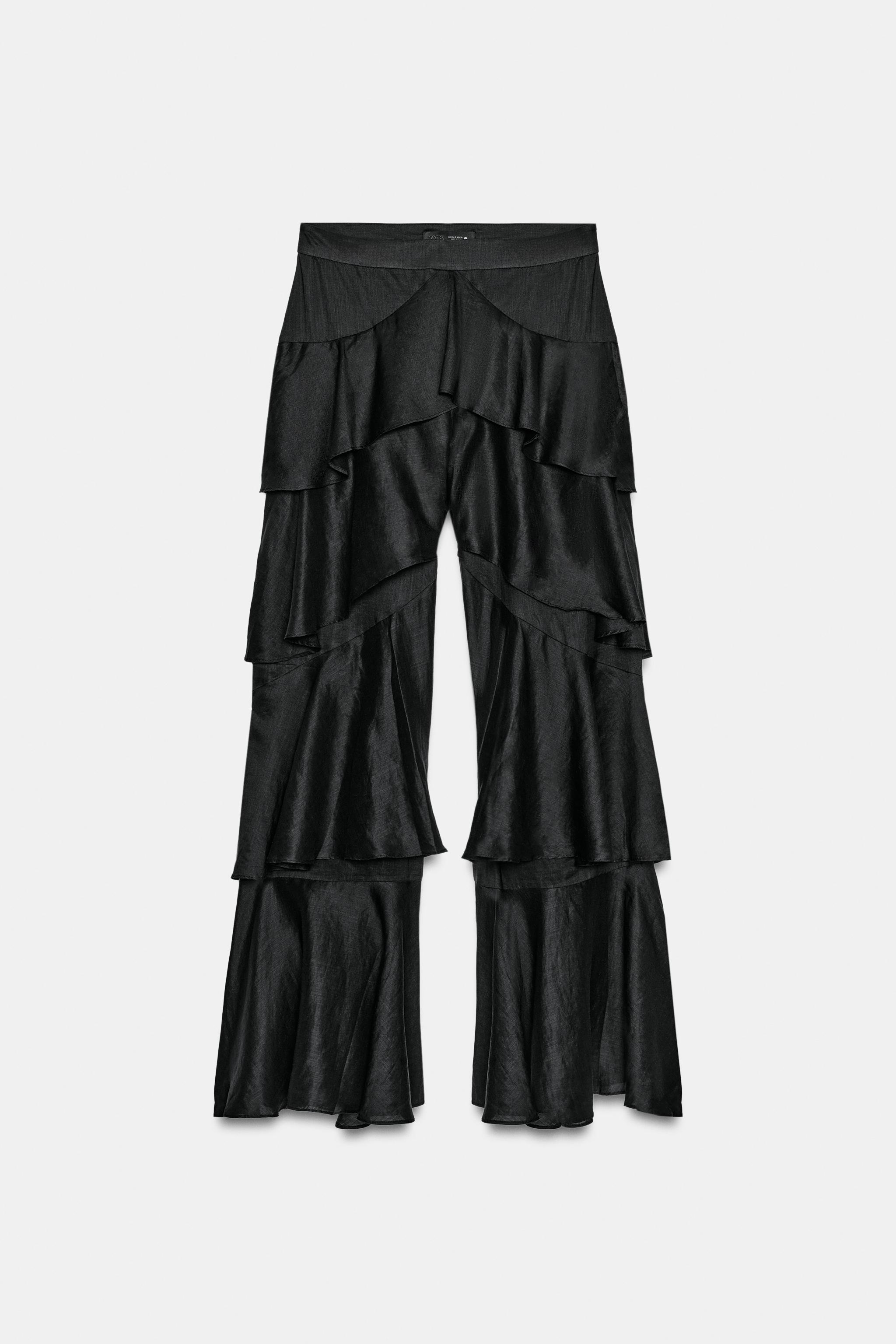 PANTALON À VOLANTS AVEC RAMIE ZW COLLECTION